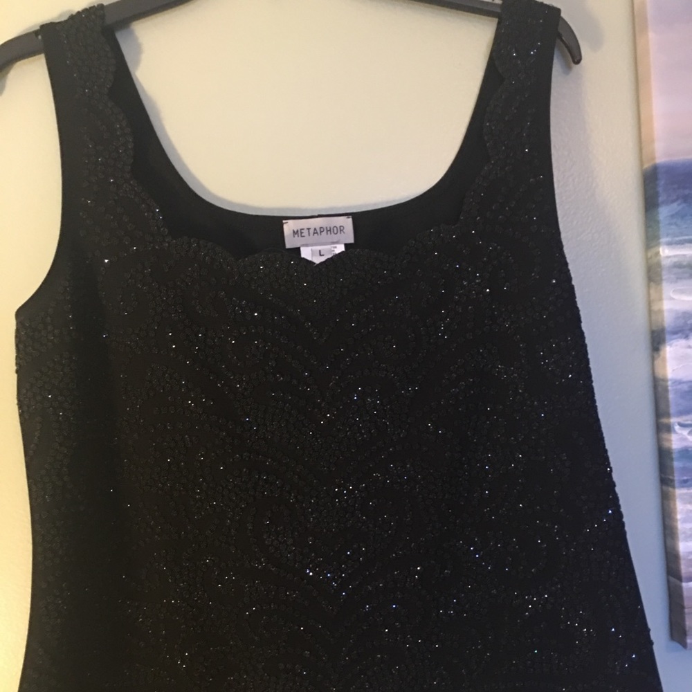 Glamorous sleeveless evening wear top by Metaphor